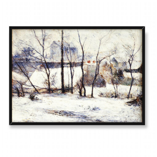 Paul Gauguin Ogród pod śniegiem 70x50
