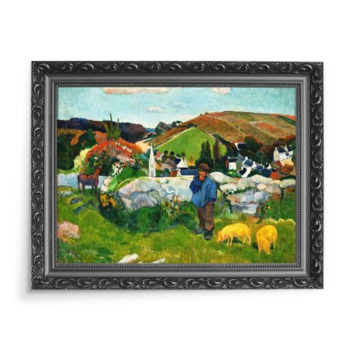 Paul Gauguin Pasterz świń 70x50 wydruk na płótnie CANVAS