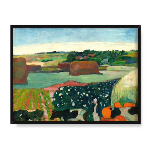 Paul Gauguin Stogi siana w Bretanii 40x30