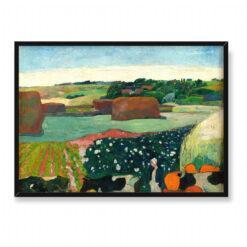 Paul Gauguin Stogi siana w Bretanii 70×50