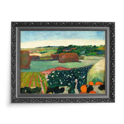 Paul Gauguin Stogi siana w Bretanii 70x50 wydruk na płótnie CANVAS