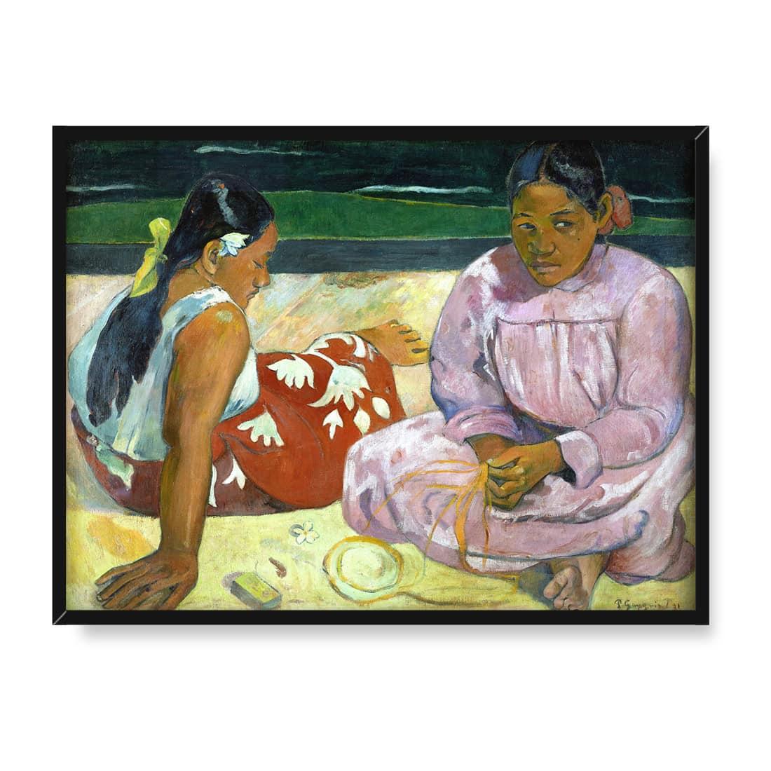 Paul Gauguin Tahitańskie kobiety na plaży 40x30 w RAMIE
