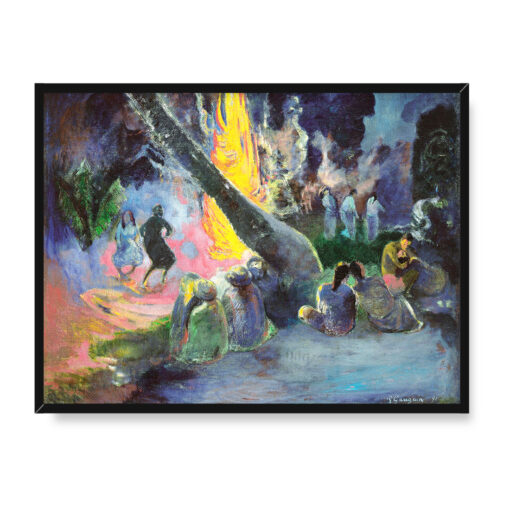 Paul Gauguin Upa Upa 40x30 w RAMIE