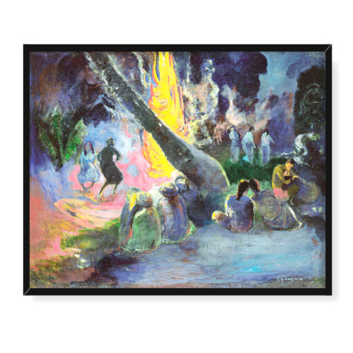 Paul Gauguin Upa Upa 50x40 w RAMIE