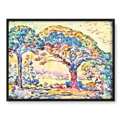 Paul Signac Drzewa Saint Tropez 40x30