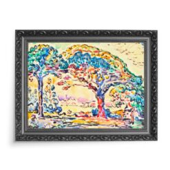Paul Signac Drzewa Saint Tropez 70×50 wydruk na płótnie CANVAS