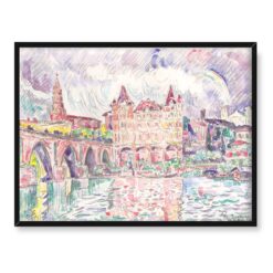 Paul Signac Montauban w deszczu 40x30