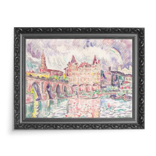 Paul Signac Montauban w deszczu 70x50 wydruk na płótnie CANVAS