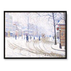 Paul Signac Śnieg Boulevard de Clichy Paryż 40x30