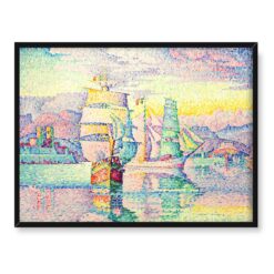 Paul Signac Żaglówki Antibes 40x30