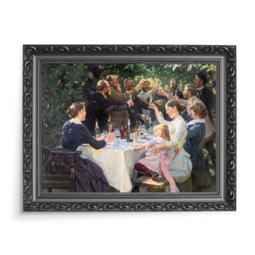Pedar Kroyer Przyjęcie artystów 70x50 wydruk na płótnie CANVAS