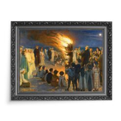Peder Kroyer Ognisko na plaży w Skagen 70x50 wydruk na płótnie CANVAS