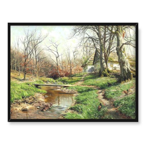 Peder Mork Monsted Farma przy rzece 40x30