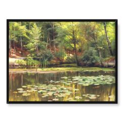 Peder Mork Monsted Lilie wodne w stawie 40x30