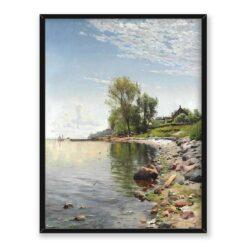 Peder Mork Monsted Pejzaż nadmorski 30×40