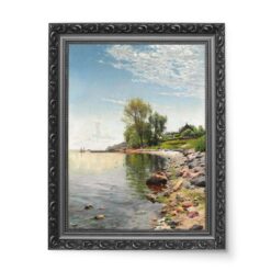 Peder Mork Monsted Pejzaż nadmorski 50x70 wydruk na płótnie CANVAS
