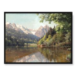 Peder Mork Monsted Wiosłując na jeziorze 40x30