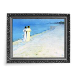 Peder Severin Kroyer Spacer po plaży w letni wieczór 70x50 wydruk na płótnie CANVAS