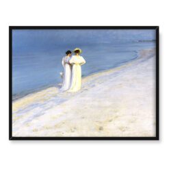 Peder Severin Kroyer Spacer po plaży w letni wieczór 40x30
