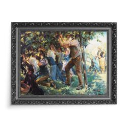 Peder Severin Kroyer Winobranie w Tyrolu 70x50 wydruk na płótnie CANVAS