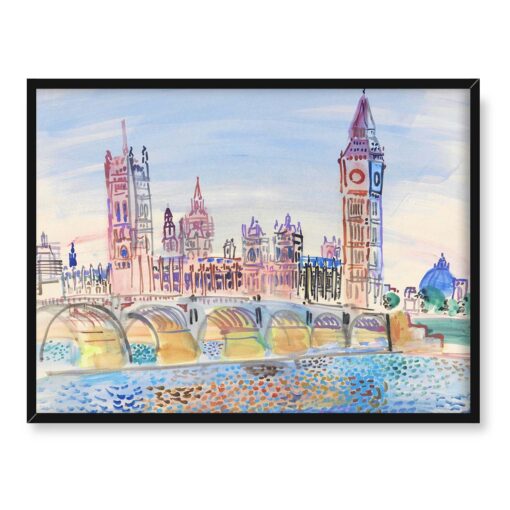 Raoul Dufy Londyn Parlament 40x30
