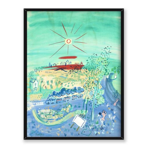 Raoul Dufy Niebieski pociąg 30x40