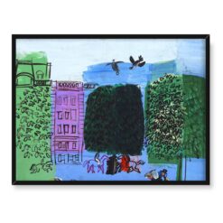 Raoul Dufy Paryż L avenue du Bois 40x30 w RAMIE