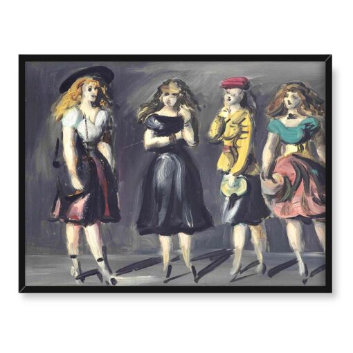 Reginald Marsh Cztery kobiety 40x30