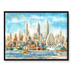 Reginald Marsh Dolny Manhattan 40x30