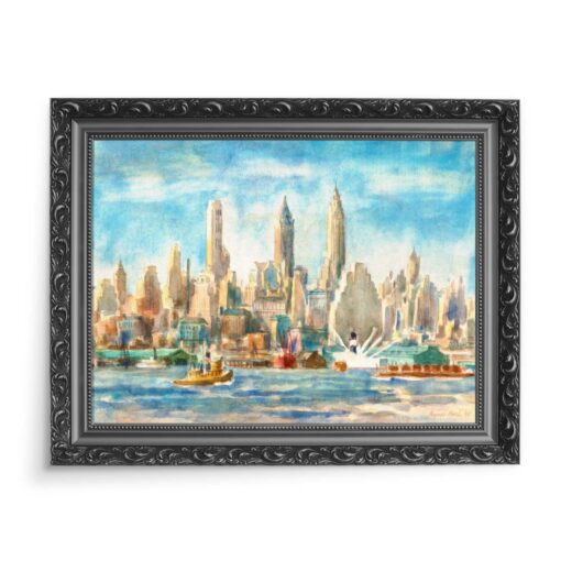 Reginald Marsh Dolny Manhattan 70x50 wydruk na płótnie CANVAS