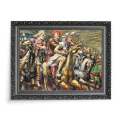 Reginald Marsh Drewniane konie 70x50 wydruk na płótnie CANVAS