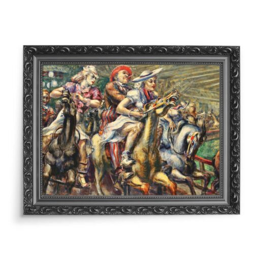 Reginald Marsh Drewniane konie 70x50 wydruk na płótnie CANVAS