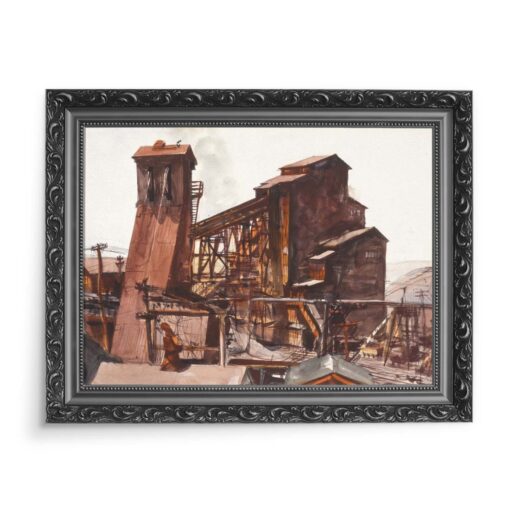 Reginald Marsh Elewator zbożowy 70x50 wydruk na płótnie CANVAS