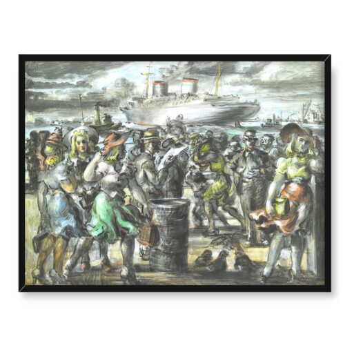 Reginald Marsh Marsh The Rex Passes The Battery 40x30