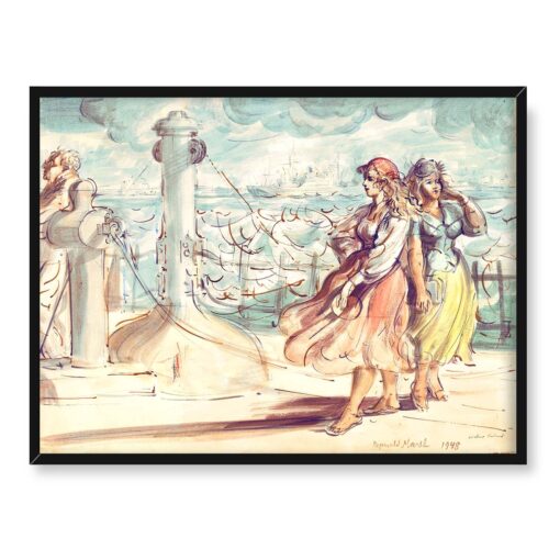 Reginald Marsh Na promie Zatoka Nowojorska 40x30