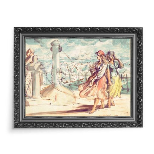 Reginald Marsh Na promie Zatoka Nowojorska 70x50 wydruk na płótnie CANVAS