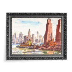 Reginald Marsh Zatoka Nowojorska 70×50 wydruk na płótnie CANVAS