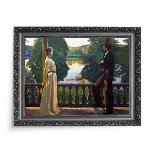 Richard Bergh Nordycki letni wieczór 70x50 wydruk na płótnie CANVAS