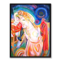 Robert Delaunay Naga kobieta czyta 2 30x40