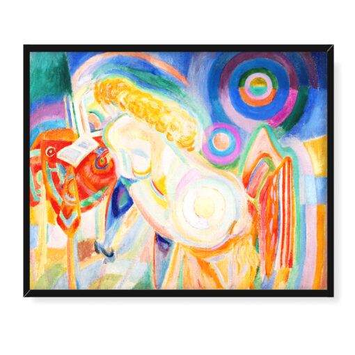 Robert Delaunay Naga kobieta czyta 3 50x40 w RAMIE