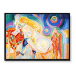 Robert Delaunay Naga kobieta czyta 3 70×50