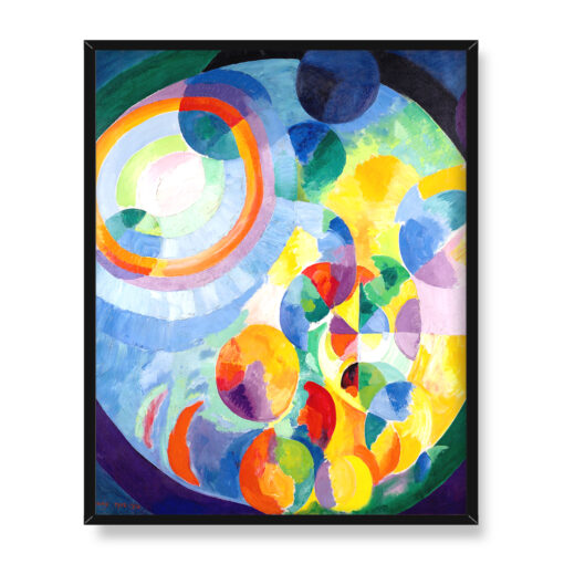 Robert Delaunay Okrągłe formy Słońce księżyc 40x50 w RAMIE