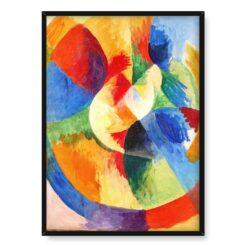 Robert Delaunay Okrągłe kształty słońce 50×70