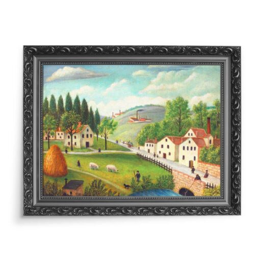 Rousseau Krajobraz ze strumieniem 70x50 wydruk na płótnie CANVAS