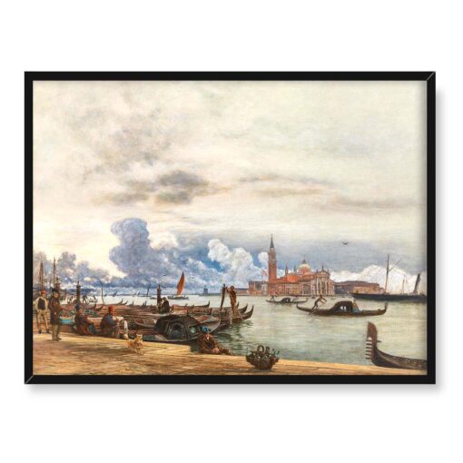 Rudolf von Alt San Giorgio Maggiore Wenecja 40x30