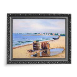 Soter Jaxa Małachowski Beczki na plaży 2 70x50 wydruk na płótnie CANVAS