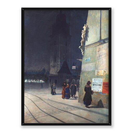 Soter Jaxa Małachowski Kraków nocą 30x40