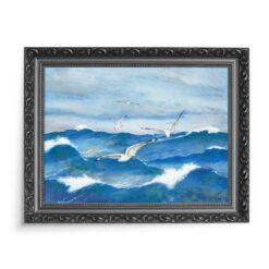 Soter Jaxa Małachowski Mewy nad morzem 70×50 wydruk na płótnie CANVAS