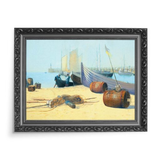 Soter Jaxa Małachowski Port na Helu 70x50 wydruk na płótnie CANVAS