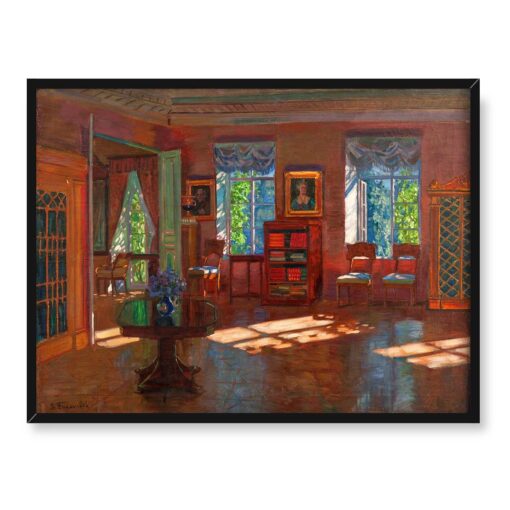 Stanisław Żukowski Stara biblioteka 40x30 w RAMIE
